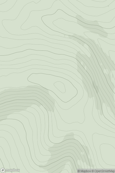Thumbnail image for Carn Dearg North Top [Pitlochry to Braemar & Blairgowrie] showing contour plot for surrounding peak